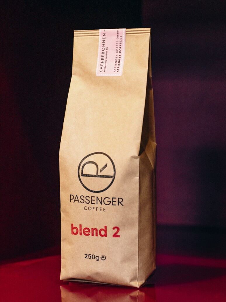 a picture of passenger coffee's blend2 coffee bag with 250g size