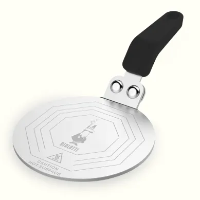 Bialetti induction plate made of stainless steel for Moka Express and espresso makers
